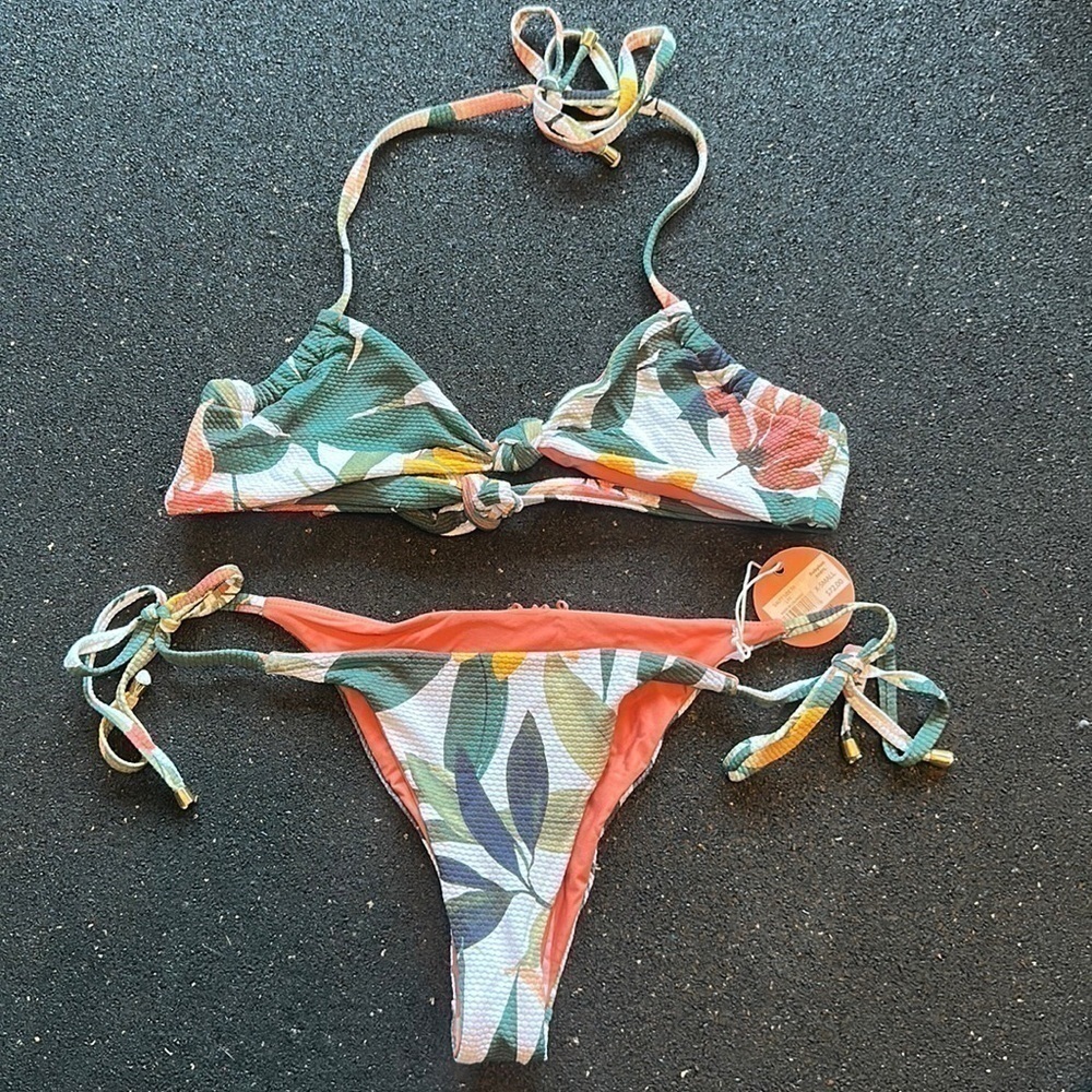 B Swim Babylon top and salty side tie bikini